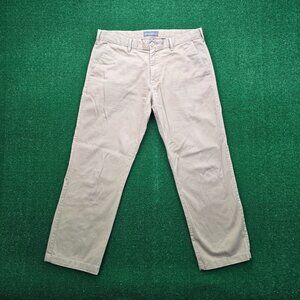 Eddie Bauer Pants Mens 36x30 Brown Chino Casual Straight Fit Trousers Preppy‎